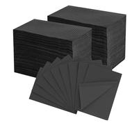 EZ TATTOO Baberos Dentales Desechables 33cmx45cm - 250piezas Sábana Tatuaje Impermeable 3 Capas para Salón de Manicura, Suministros Técnicos para Uñas y Pestañasc (Negro)
