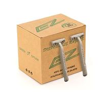 EZ TATTOO Maquinilla de Afeitar Desechable - 50piezas Maquinilla de Afeitar Desechable con dos Hojas, Respetuosa con el Medio Ambiente, para Hombres y Mujeres
