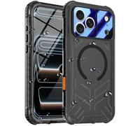 Ezanmull Funda impermeable magnética para iPhone 17 Pro Max, protector de pantalla y cámara integrados, a prueba de golpes, IP68 bajo el agua, a prueba de polvo, a prueba de golpes, para 17 Pro Max de