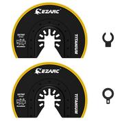 EZARC Cuchillas multiherramienta oscilantes de titanio, 2 cuchillas
