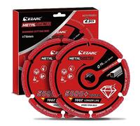 EZARC Disco de Corte, 76 × 10mm, Disco de Diamante para Metal, Más de 5000 Cortes en Acero, Hierro e INOX (2 Piezas)