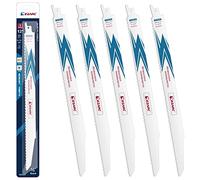 EZARC Hojas de sierra sable Bimetálica Cobalt R1230DM 300mm 10TPI Demolición de Madera y Metal - 5 piezas