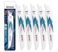 EZARC Hojas de sierra sable Bimetálica Cobalt R630DM 150mm 10TPI Demolición de Madera y Metal - 5 piezas