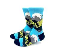 EZB Calcetines para escalador de montaña, idea de regalo para hombres, mujeres, niños y niñas, diseño inteligente y divertido de senderismo, talla 5-10, escalador de montaña, Escalador de montaña