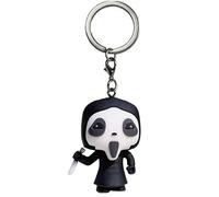 EZB Llavero de personaje Scream | Idea de regalo de película de terror para hombres, mujeres, niños y niñas | Llavero de cara fantasma, blanco, Talla única
