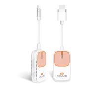 EZCast Pocket Plus - Receptor y transmisor de pantalla inalámbrico | Compatible con USB-C y USB-A | Soporte Miracast y AirPlay | Funciona sin modo DP Alt | Perfecto para reuniones, educación y