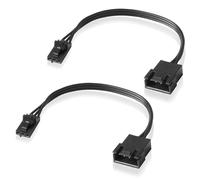 EZDIY-FAB Cable adaptador compatible con Corsair Lighting Node PRO y Commander PRO, iluminación RGB inteligente, compatible con ventilador NZXT ARGB AER2 F-Series (2 x 10 cm)
