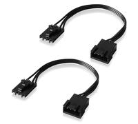 EZDIY-FAB Cable adaptador compatible con Corsair RGB HUB, Lighting Node CORE, Commander CORE e iCUE Commander CORE XT, iluminación RGB inteligente, compatible con ventilador NZXT ARGB AER2 F-Series (2
