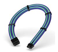 EZDIY-FAB - Cable de extensión de alimentación GPU PCIe 5.0, 16 pines (12+4) 12VHPWR, enfundado, macho a hembra, compatible con RTX 5080, 5070, 4090, 4080, 4070,16AWG con peines de cables, color