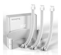 EZDIY-FAB Cable de extensión de PSU con Funda Personalizada para PC, Cable de alimentación de Nailon Suave Trenzado con Kit de Peine de 24 Pines/8 Pines a 6 + 2 Pines/8 Pines a 4 + 4 Pines, 300 mm,