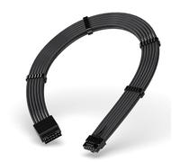 EZDIY-FAB Conector de 16 pines (12+4) 12VHPWR PCIe 5.0 para RTX 3090Ti 4080 4090 macho a hembra con peine de cable -16 AWG/negro