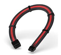 EZDIY-FAB Extensión de cable de alimentación PCIe 5.0 de 16 pines (12+4) 12VHPWR PCIe 5.0, macho a hembra, compatible con RTX 5080, 5070, 4090, 4080, 4070, 16AWG con peines de cable, negro y rojo