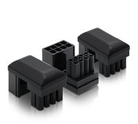 EZDIY-FAB GPU VGA PCIe 8 Pin U Turn Conector de ángulo de 180 Grados Placa adaptadora de Corriente para Tarjeta gráfica de Escritorio, Tipo inverso, Paquete de 3