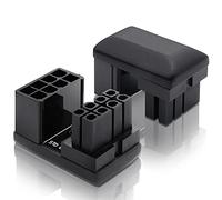 EZDIY-Fab GPU VGA PCIe 8 Pines U Turn 180 Grados Ángulo Conector Tarjeta Adaptador Alimentación para Tarjeta Gráfica Escritorio Tipo Estándar 2 Pack