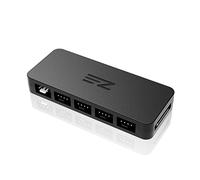 EZDIY-FAB Hub de ventilador PWM de 10 puertos, separador de ventiladores de 4 y 3 pines, use solo un encabezado M/B