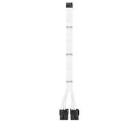 EZDIY-FAB RTX Serie 3000 Cable de extensión con vaina PCIe de 12 pines a doble 8 pines 300 M M-Conector para NVIDIA Ampere GEFORCE RTX 3060 Ti 3070 3080 Fe Founder Edition-Blanco