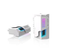 EZDIY-FAB Shield - Adaptador de 24 pines de 90 grados con iluminación Infinity Mirror ARGB, conector de alimentación ATX de 24 pines, 5 V, 3 pines, ARGB Sync, 90 grados, color blanco, 1 unidad