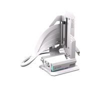 EZDIY-FAB Shield ARGB - Soporte vertical para GPU con cable elevador PCIe 5.0, soporte vertical de GPU compatible con la serie RTX 50, ángulo ajustable de 20 grados, instalación magnética y ranura de