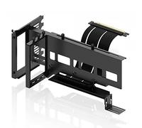 EZDIY-FAB Soporte Vertical para GPU PCIe 4.0, Soporte para tarjeta gráfica, Kit de soporte para tarjeta de vídeo VGA con cable PCIe 4.0 X16 Gen4 17 cm/6.69in Riser 90 grados Ángulo recto - Negro