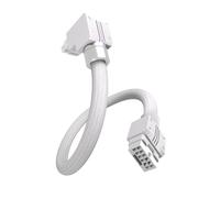 EZDIY-FAB UNIFAS ARGB - Cable de extensión GPU de 16 pines 12VHPWR para RTX 40/50, 16AWG 90° en ángulo recto 12V-2x6 PCIe 5.1 PSU cable de extensión PSU 5V 3 pines, diseño de cable unificado, tipo