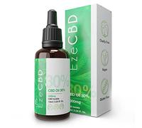 Ezero Aceite Cbd 30% y 3000 Mg Cannabidiol - Cbd Oil - Aceite De Cañamo - Aceite Cdb - 0% Thc - Certificado Bio, Natural Y Vegano - CBD Isolate - 10 ml - (30%)