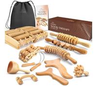 Ezero Maderoterapia Kit Maderoterapia Corporal 10 Piezas - Masajeador Anticelulitico, Rodillo Masaje Muscular, Ventosa Celulitis, Masajeador Celulitis Piernas Y Gluteos