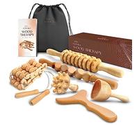 Ezero Maderoterapia Kit Maderoterapia Corporal 6 Piezas - Masajeador Anticelulitico, Rodillo Masaje Muscular, Ventosa Celulitis, Masajeador Celulitis Piernas Y Gluteos