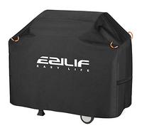 EZILIF - Funda para Barbacoa, Resistente a la Intemperie, 210D, Tela Oxford, Cubierta Protectora Barbacoa con Bandas Reflectantes, Brinkmann, Char Broil, Weber y Jenn Air (147 x 61 117 cm)