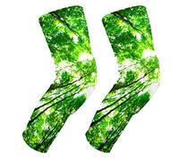 EZIOLY Early-Morning-Sun-in-The-Green-Forest Rodilleras acolchadas para hombres y mujeres