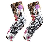 EZIOLY Purebred - Rodilleras para perros con diseño de flores, para baloncesto, voleibol, voleibol, pata de abeja, rodilleras, rodilleras, acolchadas, para hombres y mujeres