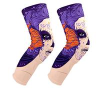 EZIOLY - Rodilleras con diseño de calavera mexicana, para baloncesto, voleibol, panal de abeja, rodilleras, rodilleras, acolchadas, para hombres y mujeres