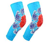 EZIOLY - Rodilleras con diseño de elefante indio, para baloncesto, voleibol, voleibol, pata de panal, rodilleras protectoras acolchadas, rodilleras para hombres y mujeres