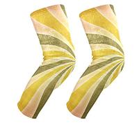 EZIOLY - Rodilleras de baloncesto y voleibol con diseño de rayas, rodilleras protectoras acolchadas para hombres y mujeres