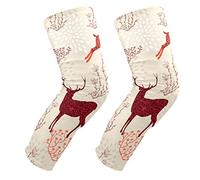 EZIOLY - Rodilleras de ciervo de Navidad vintage, para baloncesto, voleibol, pata de abeja, rodillera, protector acolchado de apoyo para rodilla para hombres y mujeres