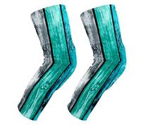 EZIOLY - Rodilleras de madera pintadas para baloncesto, voleibol de fútbol, panal de abeja, rodilleras, protector acolchado para hombres y mujeres