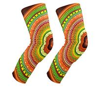 EZIOLY - Rodilleras de mandala de henna coloridas, para baloncesto, voleibol, voleibol, panal de abeja, rodilleras, protector acolchado para hombres y mujeres