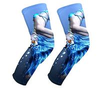 EZIOLY - Rodilleras de sirena 3D, para baloncesto, voleibol, panal de abeja, pierna, rodillera, protector acolchado, rodillera para hombres y mujeres