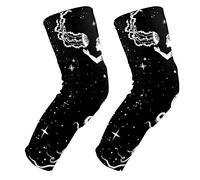 EZIOLY - Rodilleras de sirena con medusas en sus manos, rodilleras de baloncesto, voleibol de fútbol, manga de panal de abeja, rodillera, protector acolchado para hombres y mujeres