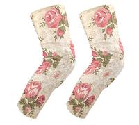 EZIOLY - Rodilleras de voleibol de baloncesto con diseño floral sin costuras