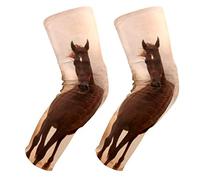 EZIOLY Rodilleras para caballos que corren sobre la arena y tormenta de arena, para baloncesto, voleibol de fútbol, panal, pierna de panal, rodilleras protectoras acolchadas, rodilleras para