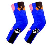 EZIOLY - Rodilleras para gatos y perros, diseño de patas, para baloncesto, fútbol, voleibol, pata de abeja, rodilleras, rodilleras, rodilleras acolchadas para hombres y mujeres