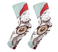 EZIOLY - Rodilleras para perro, diseño de carlino de Papá Noel, estilo vintage, para baloncesto, voleibol, panal, rodilleras, rodilleras, acolchadas, para hombres y mujeres