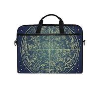 EZIOLY Vintage Zodiac Constellation of Northen Stars - Bolso Bandolera para portátil de 14 a 15,4 Pulgadas