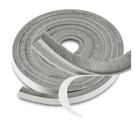 Ezitruz 9 M Burletes Para Ventanas Correderas Gris Junta de Cepillo Autoadhesiva 9 mm(W) x5 mm(D) Burlete Cepillo Anti Frío para Ventanas Puertas Armarios y Puertas Correderas