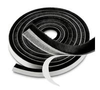 Ezitruz 9 M Burletes Para Ventanas Correderas Negro Junta de Cepillo Autoadhesiva 9 mm(W) x15 mm(D) Burlete Cepillo Anti Frío para Ventanas Puertas Armarios y Puertas Correderas