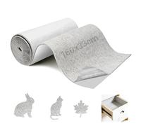 Ezitruz Fieltro Adhesivo 3mm, Rollo de Tela de Fieltro Gris Claro 160x33 cm Moqueta Adhesiva Coche para DIY Joyeros Chair Muebles Techo interior Revestimiento de Paredes