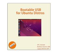 EZITSOL Linux USB para Ubuntu 22.04 y 20.04 64bit LTS,Lubuntu 18.04 32bit LTS; 16GB 3-en-1 unidad flash USB de arranque, disco, palo