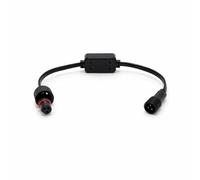 EZLightsGroup Amplificador de señal - Diseñado específicamente para luces permanentes para exteriores Govee Pro (H706A, H706B, H706C) - Conector de cable de 3 pines para techo y aleros (negro)