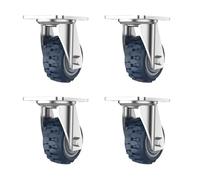 EZLUIYLDH 15 cm Ruedas giratorias para Muebles Carritos de Alta Resistencia De Bloqueo Ruedas Juego de 4 12.7 cm Capacidad de Carga Duradero Ideal para Movilidad fácil y Estabilidad