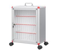 EZLUIYLDH Caja de Almacenamiento para teléfonos móviles de 60 Ranuras, de aleación de Aluminio, para escuelas y Uso Militar, Montaje en Pared, Nizer para la gestión del Aula.